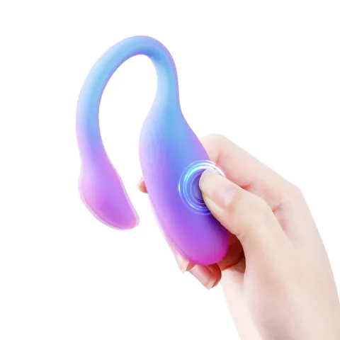 Смарт-вибратор Magic Motion Flamingo Max Blue 2 в 1: вибратор и тренажер Кегеля, 10 режимов