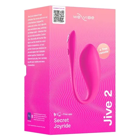 Смарт-вибратор We-Vibe Jive 2 Electric Pink, пульт ДУ, до 4 часов работы