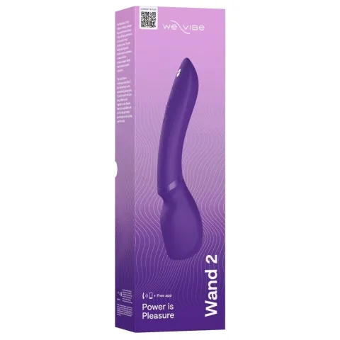 Смарт-вібромасажер We-Vibe Wand 2 Purple, дуже потужний, функція Smart Silence