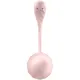 Смарт-віброяйце Satisfyer Ribbed Petal Connect App Rose, керування зі смартфона, пульт ДК