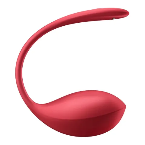 Віброяйце - Satisfyer Shiny Petal, червоне