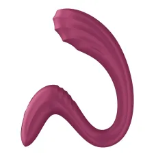 Вагінально-кліторальний вібратор Satisfyer G for Goddess 3 Wine Red, 2 мотори