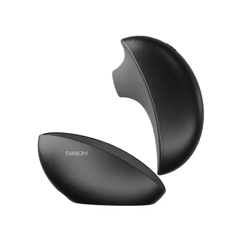 Вакуумный клиторальный смарт-стимулятор Svakom Pulse Galaxie Midnight Black, проектор звёздного неба