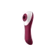 Вакуумний стимулятор клітора для жінок з вібрацією - Satisfyer Dual Crush, бордовий