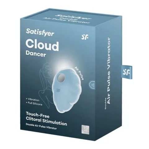 Вакуумный стимулятор клитора — Satisfyer Cloud Dancer Blue