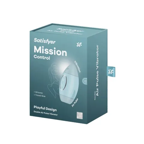 Вакуумный стимулятор — Satisfyer Mission Control Blue