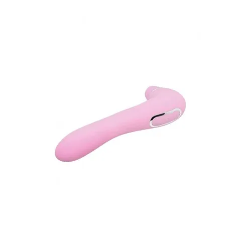 Вакуумный стимулятор с вибрацией Wooomy Smoooch Pink Clitoral Suction & Vibration, 10 × 2 режима