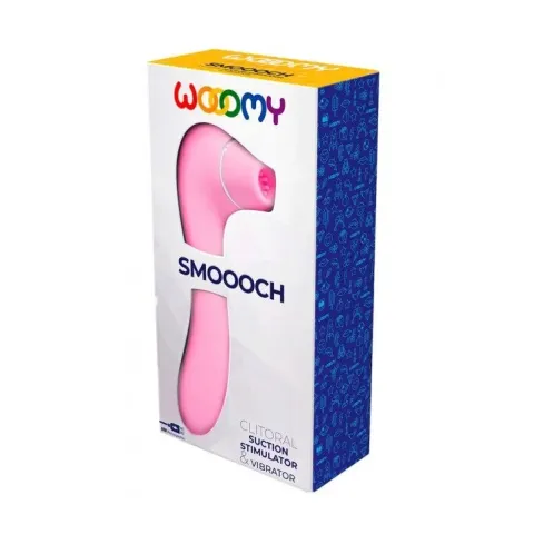 Вакуумный стимулятор с вибрацией Wooomy Smoooch Pink Clitoral Suction & Vibration, 10 × 2 режима