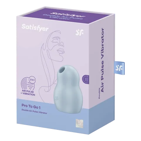 Вакуумний кліторальний стимулятор - Satisfyer Pro To Go 1 Blue
