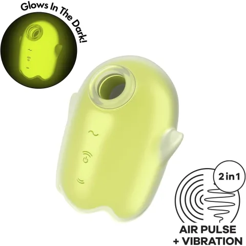 Вакуумный стимулятор — Satisfyer Glowing Ghost Yellow