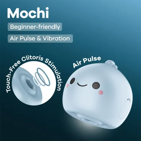 Вакуумний кліторальний стимулятор Satisfyer Mochi Frost Blue