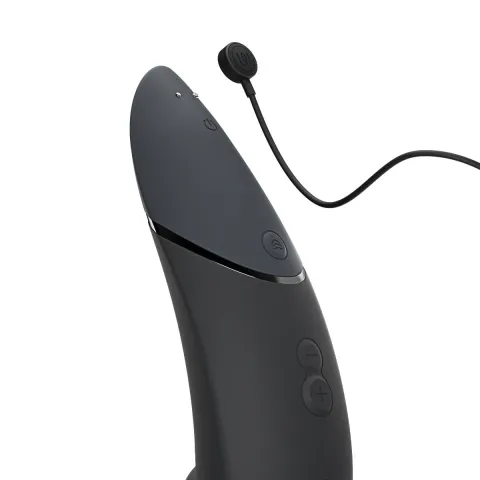 Вакуумный стимулятор клитора Womanizer Next Black, 3D Pleasure Air, 14 уровней интенсивности