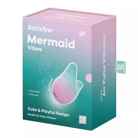 Вакуумний кліторальний стимулятор - Satisfyer Mermaid Vibes Mint/Pink