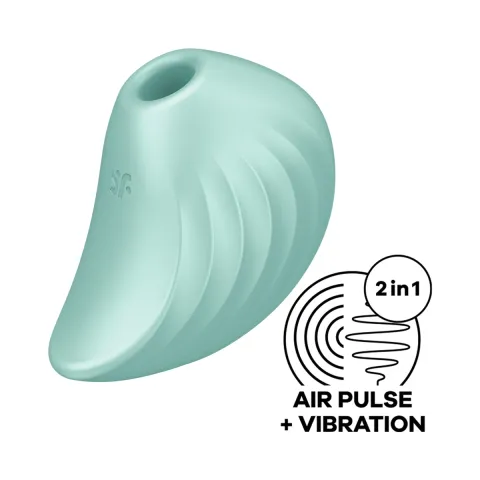 Вакуумний кліторальний вібратор - Satisfyer Pearl Diver Mint