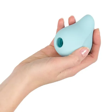 Вакуумный стимулятор Fun Factory Seduction Ice Blue, 11 режимов работы, перезаряжаемый