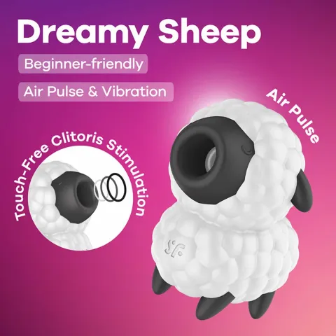 Вакуумний стимулятор клітора - Satisfyer Dreamy Sheep