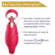 Вакуумный стимулятор с язычком — Licking Tongue Suction Vibrator Erospace Sweet Play A18