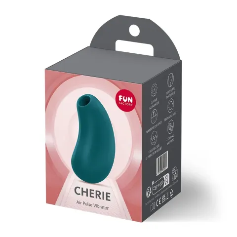 Вакуумний стимулятор з вібрацією Fun Factory Cherie Bottle Green, 11 + 12 режимів роботи, перезаряджуваний