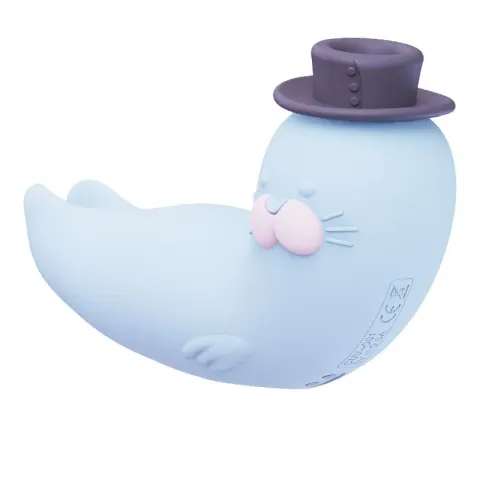 Вакуумный вибратор KISSTOY Franky Blue