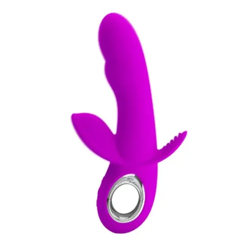 Вибратор для тройной стимуляции — Pretty Love Humphray, розовый