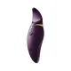 Вибратор 2 в 1 с язычком Zalo — Hero Twilight Purple, кристалл Swarovski