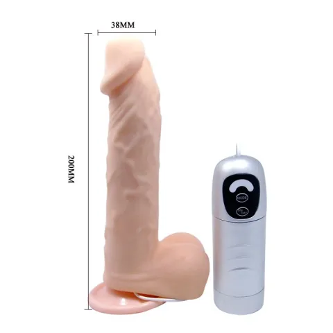 Вібратор - Cesar Treasure Thrusting Vibrator Flesh