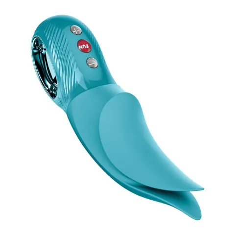 Клиторальный вибратор Fun Factory VOLTA Aquamarine, гибкий двойной наконечник