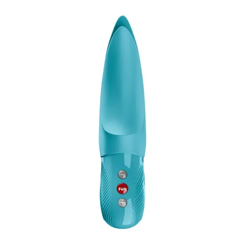 Клиторальный вибратор Fun Factory VOLTA Aquamarine, гибкий двойной наконечник