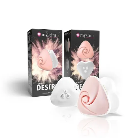 Mystim Heart 'Desire — белый клиторальный вибратор, 8 режимов, очень мощный