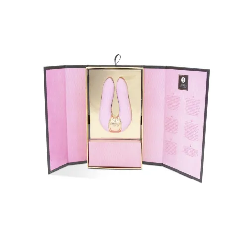 Клиторальный вибратор Shunga Aiko Light Pink, гибкие наконечники