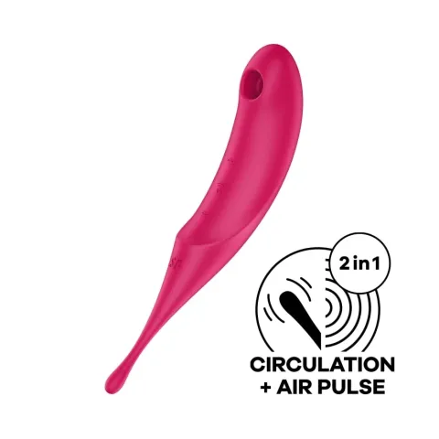 Вакуумный стимулятор клитора — Satisfyer Twirling Pro Red