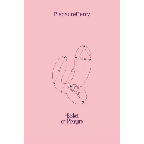 Вибратор для пар FairyGasm PleasureBerry violet, зарядный чехол, пульт ДУ