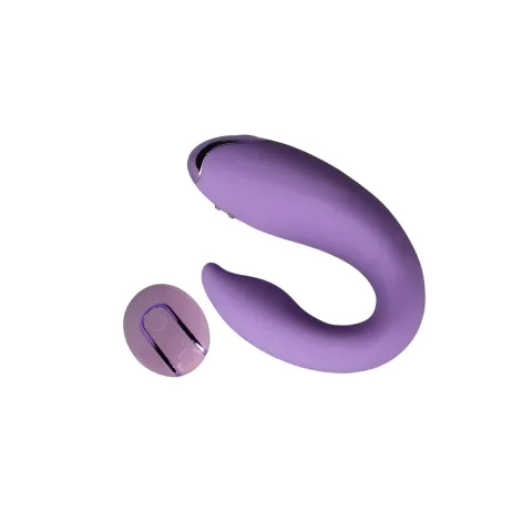 Вибратор для пар FairyGasm PleasureBerry violet, зарядный чехол, пульт ДУ