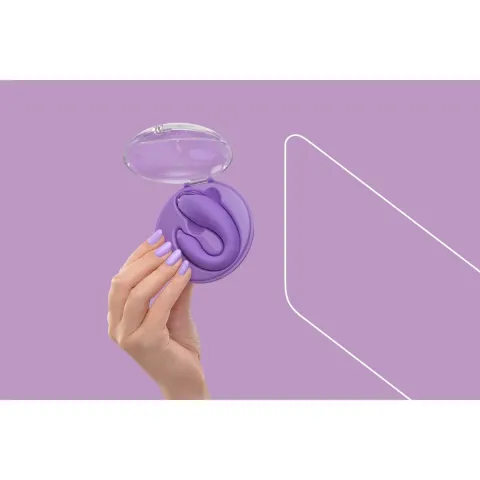 Вибратор для пар FairyGasm PleasureBerry violet, зарядный чехол, пульт ДУ