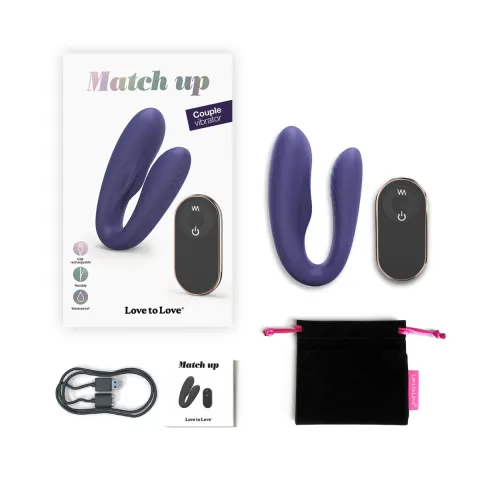 Вибратор для пар с пультом ДК Love To Love MATCH UP — MIDNIGHT INDIGO