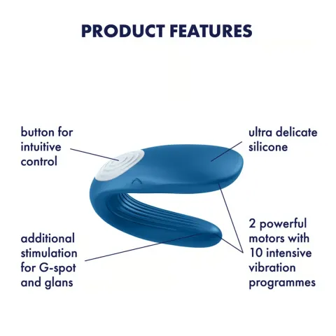 Вібратор для пар - Satisfyer Double Whale