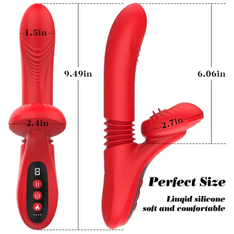 Вібратор для подвійної стимуляціїї Silicone Vibrator 7 Powerful Modes