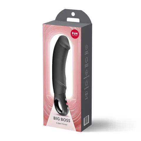 Вібратор для точки G Fun Factory BIG BOSS Black, дуже потужний, 23,5 см