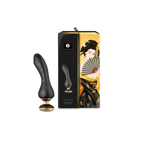 Вибратор для точки G Shunga Sanya Black, гибкий стержень