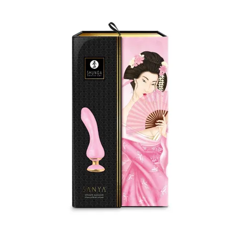 Вибратор для точки G Shunga Sanya Light Pink, гибкий стержень