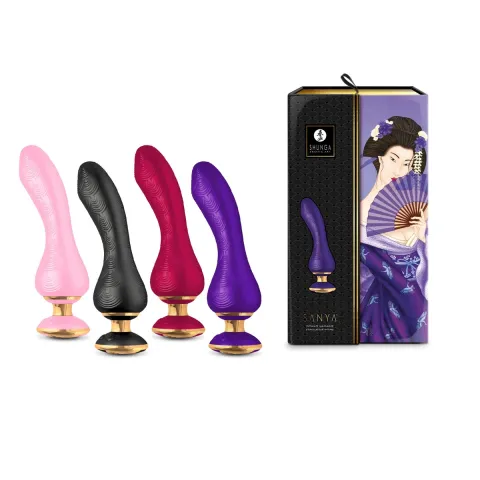 Вибратор для точки G Shunga Sanya Light Pink, гибкий стержень