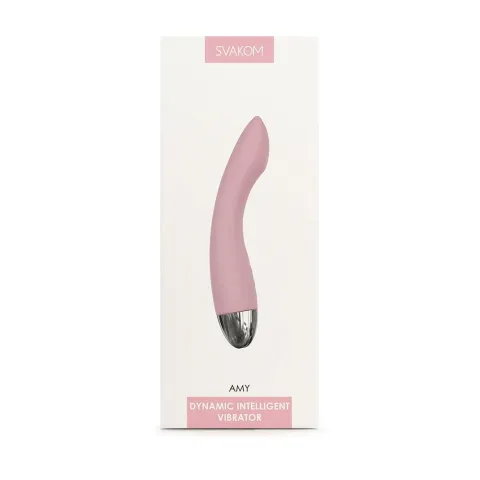 Вибратор для точки G с интеллектуальным режимом Svakom Amy Pale Pink