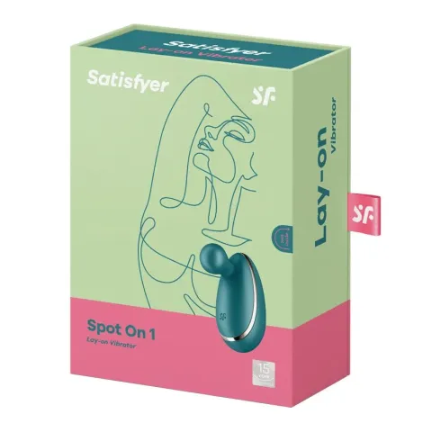 Вібратор для зовнішньої стимуляції Satisfyer Spot On 1 Green, гнучкий відросток