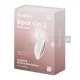 Вібратор для зовнішньої стимуляції Satisfyer Spot On 2 White, дуже потужний, гнучкий відросток