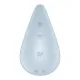 Вібратор для зовнішньої стимуляції Satisfyer Dew Drop Blue, 2 мотори, 12 режимів, м’який корпус