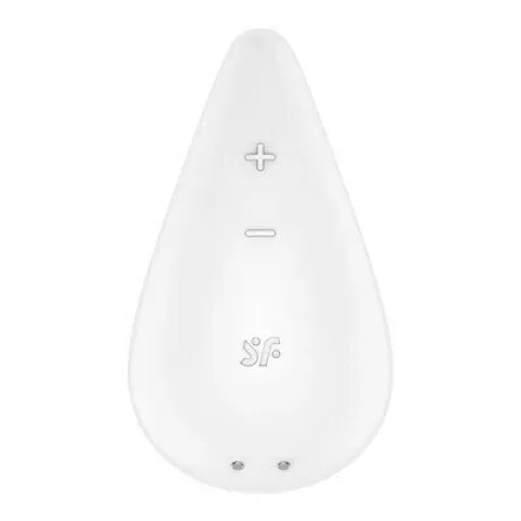Вібратор для зовнішньої стимуляції Satisfyer Dew Drop White, 2 мотори, 12 режимів, м’який корпус