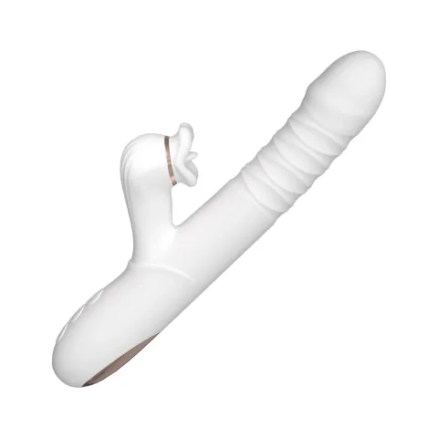 Вибратор — Dual Motion Licking Vibe, белый