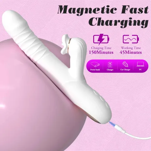 Вибратор — Dual Motion Licking Vibe, белый