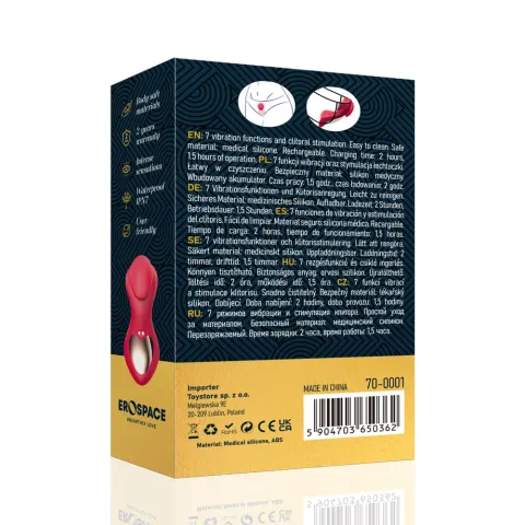 Вібратор - Erospace Sweet Play Panty Vibrator With Remote Control A1