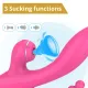 Вібратор - Erospace Sweet Play Sucking Vibrator With Anal Beads A3